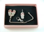 Chic Silver Flip Flop Gift Set